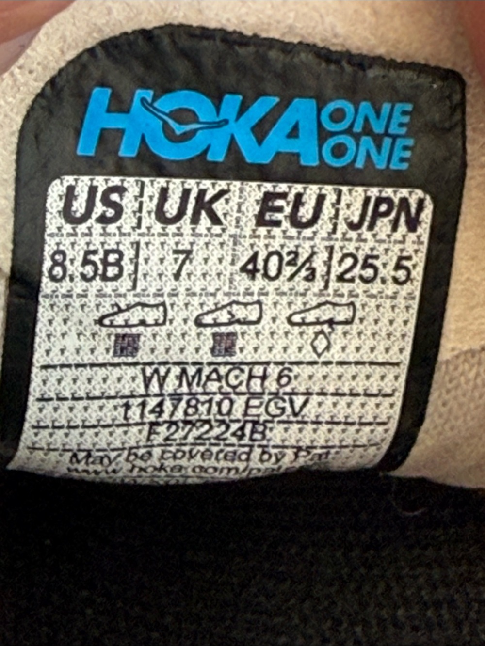 HOKA ONE Mach 6 Running Shoes Eggnog Vanilla Size  8.5 Women's Athletic - Picture 8 of 8